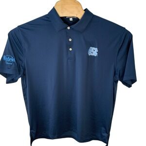 Peter Millar Mens XL Summer Comfort UNC Tar Heels Modelo Performance Polo Blue